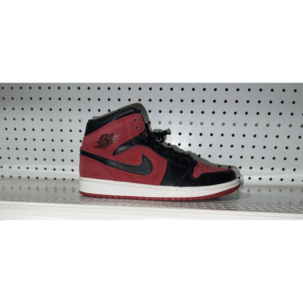 Air Jordan 1 Mid Reverse Banned Mens Basketball Shoes Size 8.5 554724-610